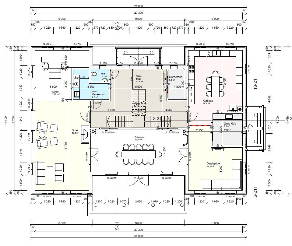 Plan 1. etasje